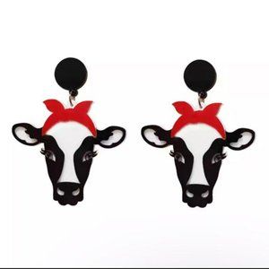 Korean Style Earrings "cows"🐮🐮